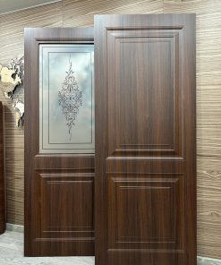 درب چوبی قهوه ای کد 1058