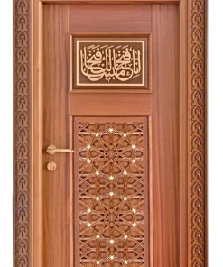 درب چوبی مسجدی تک لنگه