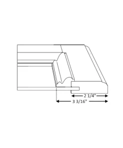 درب چوبی کابینت کلاسیک صنوبر