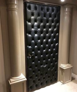 درب چوبی آکوستیک اتاق ضبط صدا چرمی