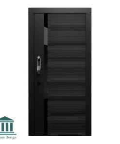 درب ورودی چوبی با روکش MDF رنگی کد 30548