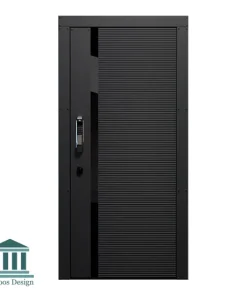 درب ورودی چوبی با روکش MDF رنگی کد 30548