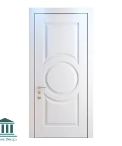 درب داخلی چوبی رنگ سفید کلاسیک کد 30456