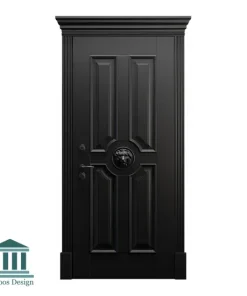 درب داخلی چوبی رنگ سفید کلاسیک کد 30445